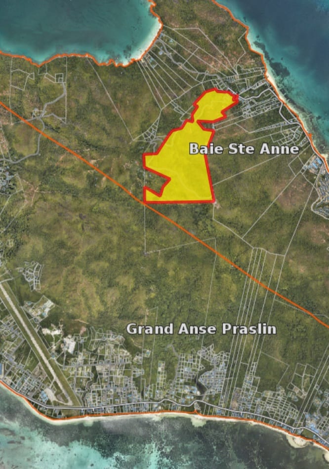 Massive 41 hectares of land in Anse Boudin Praslin for sale